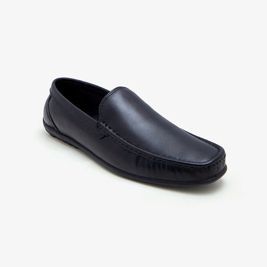 Men's Plain Leather Loafers