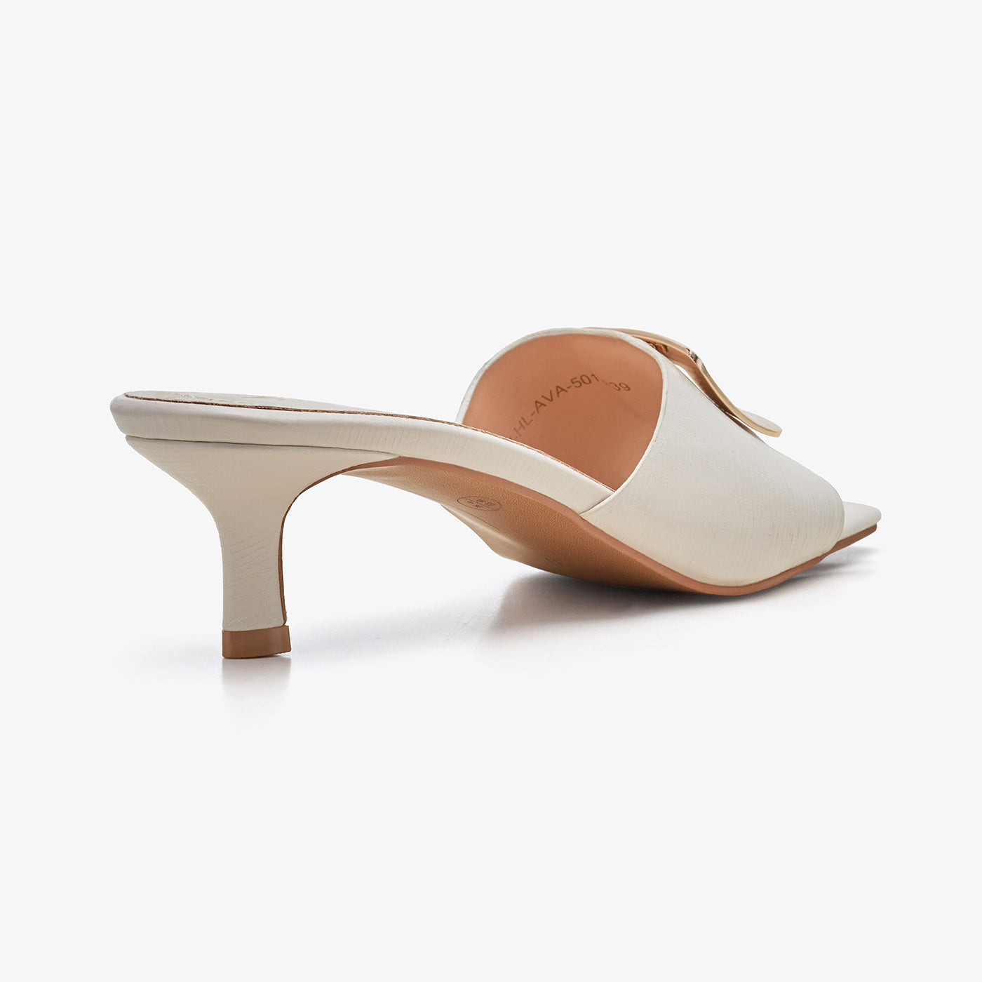 Women's Kitten Heels with Metal Accent