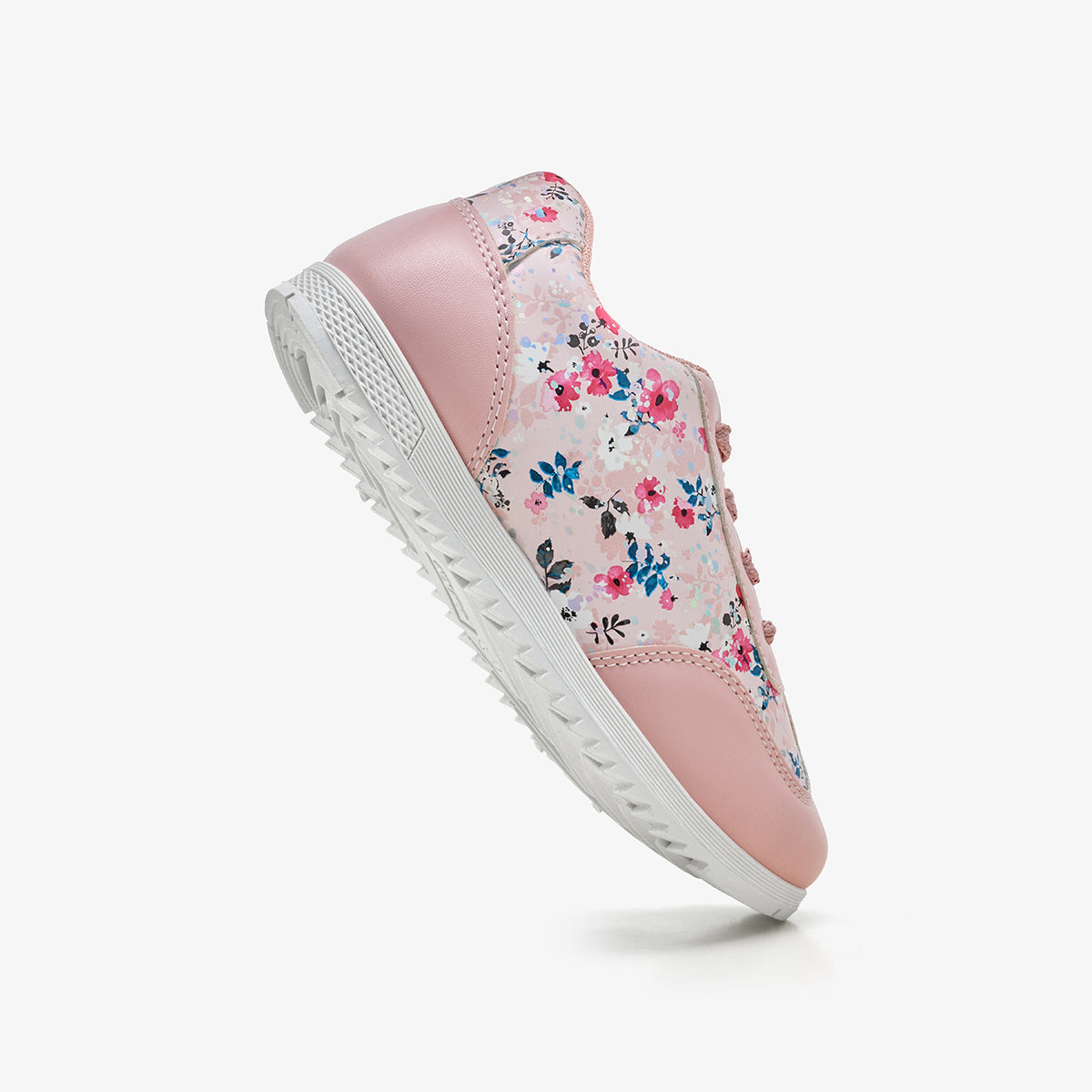 Girls’ Flower Print Sneakers