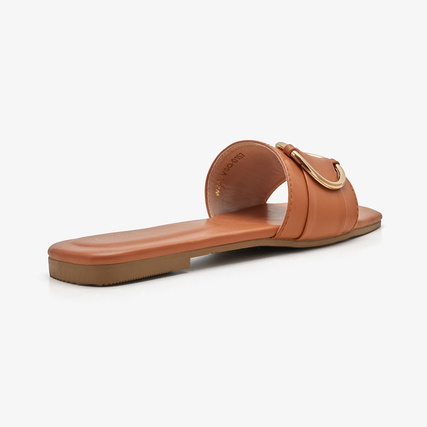 Women's Slide with Metal Ring Detail