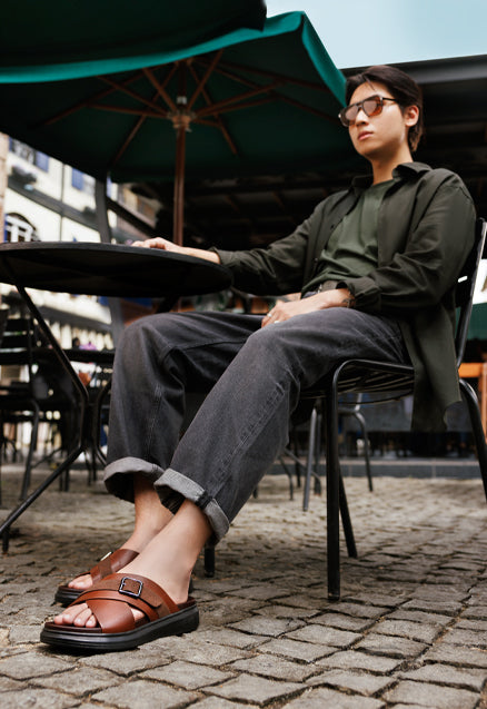 hard wearing mens slippers