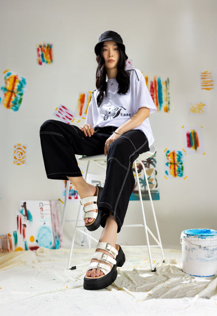 Women's Multi-Strap Slides