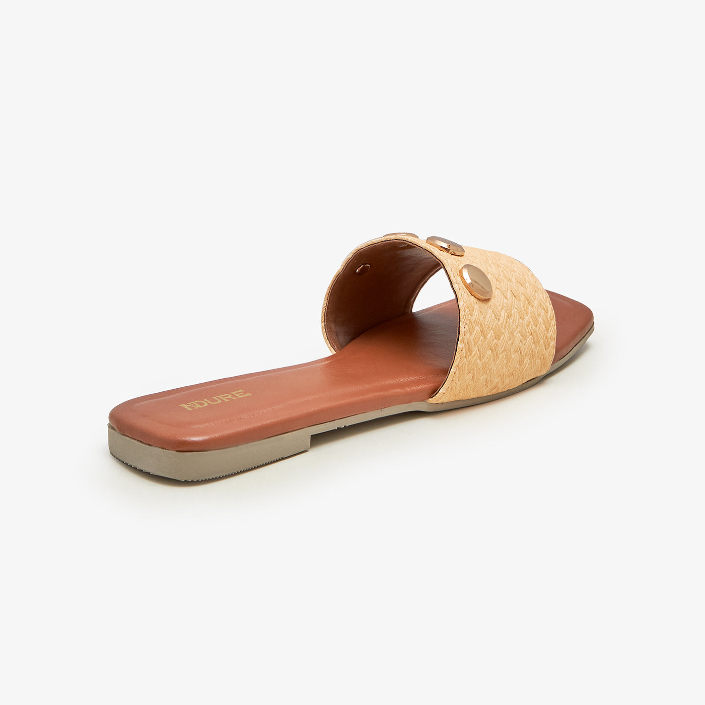 Women's Metal Charm Slides