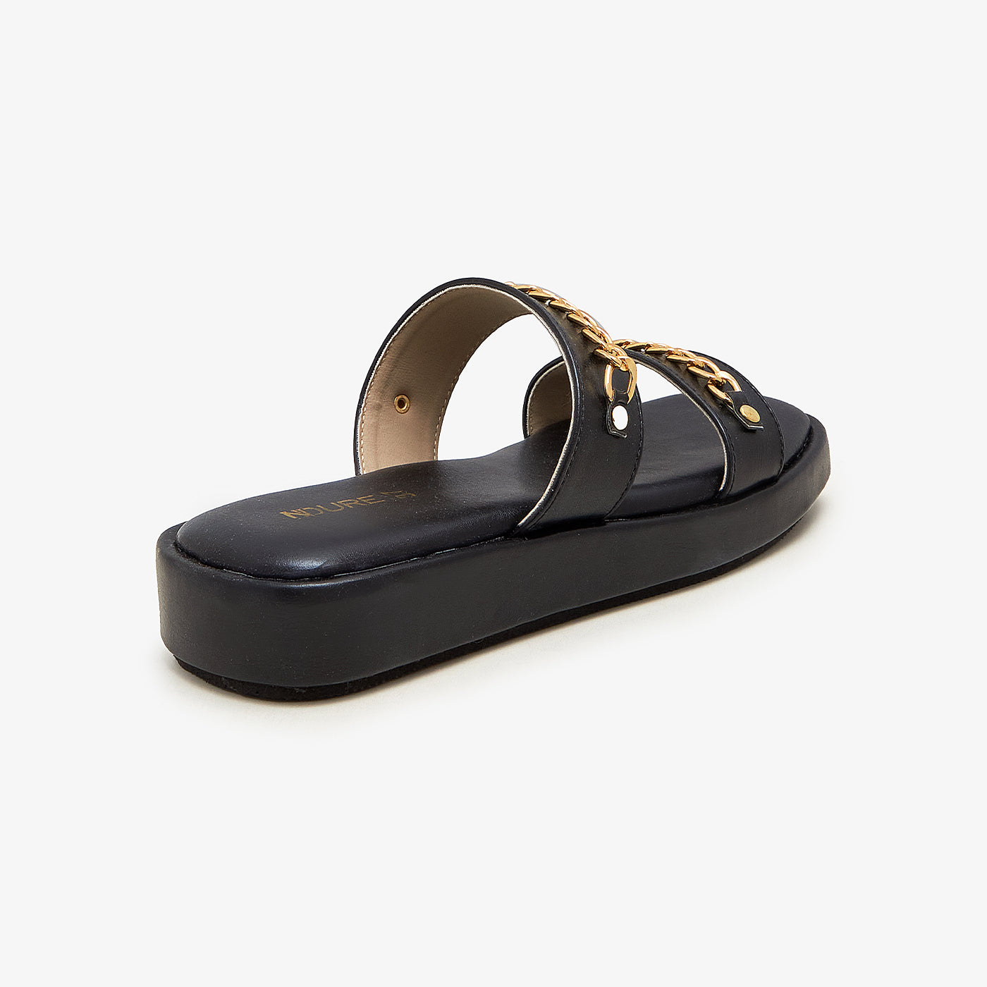 Women's Chain-Strap Slides