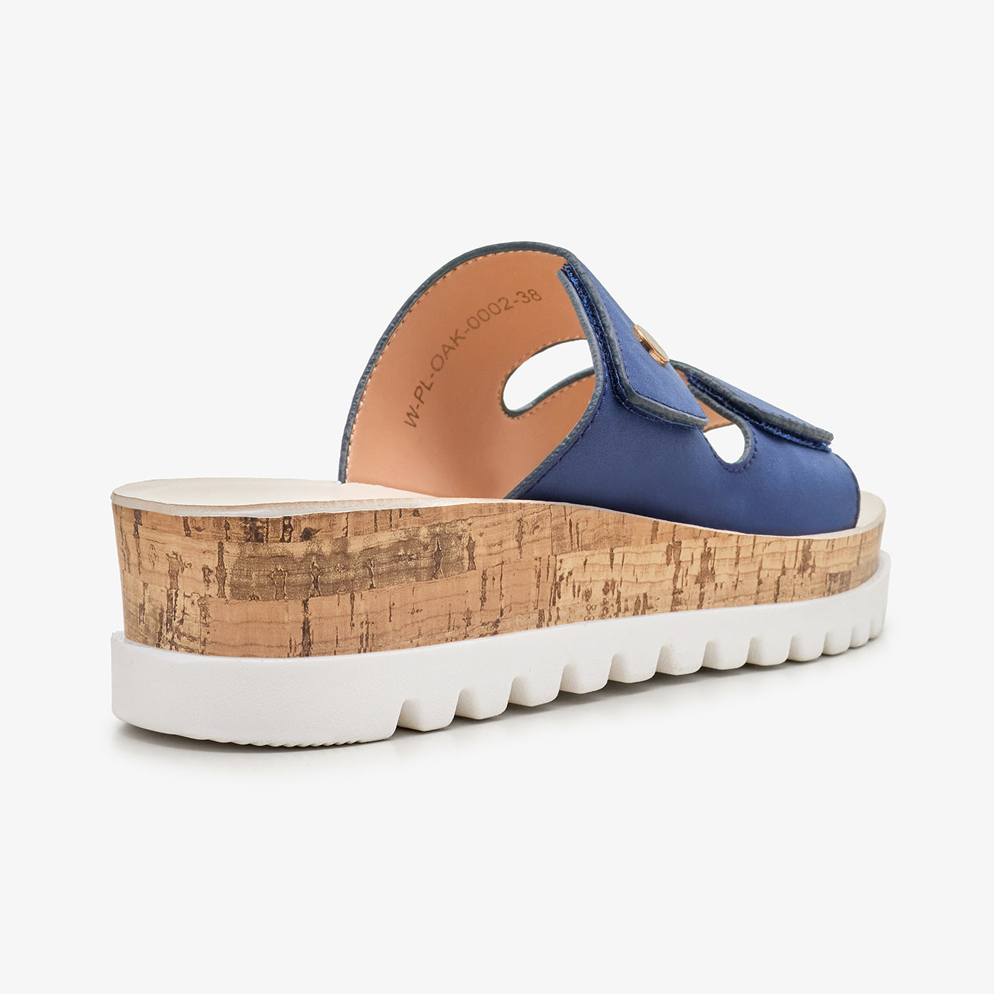 Women's Double-Strap Wedge Slides