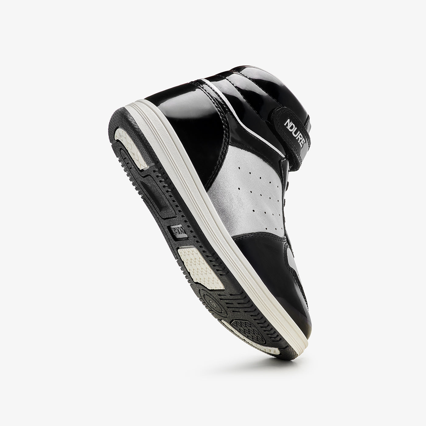 Girls’ Metallic High-Top Sneakers