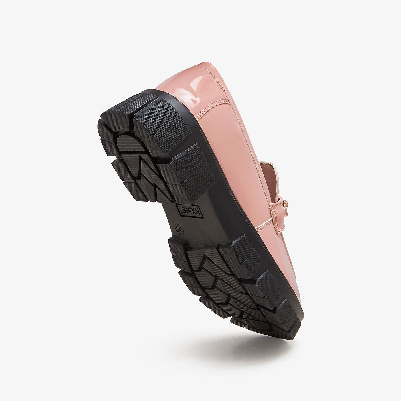 Girls' Patent Leather Chunky Loafers