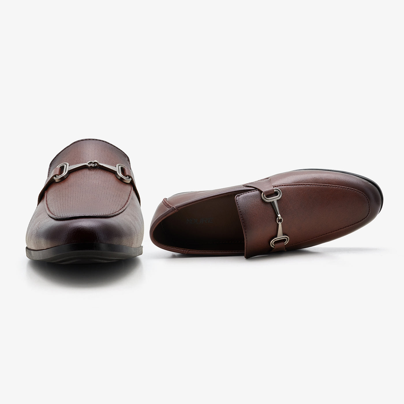Men's Dress Loafers with Metal Details