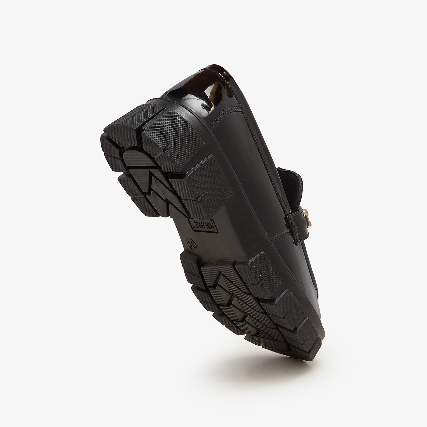 Girls' Patent Leather Chunky Loafers