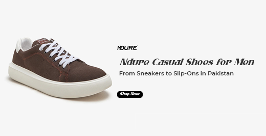 Ndure Casual Shoes for Men: From Sneakers to Slip-Ons in Pakistan