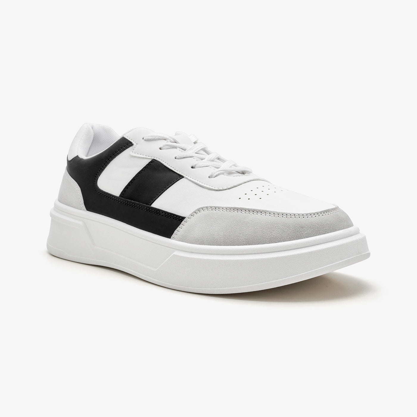 Men's Panelled Lace-Up Sneakers