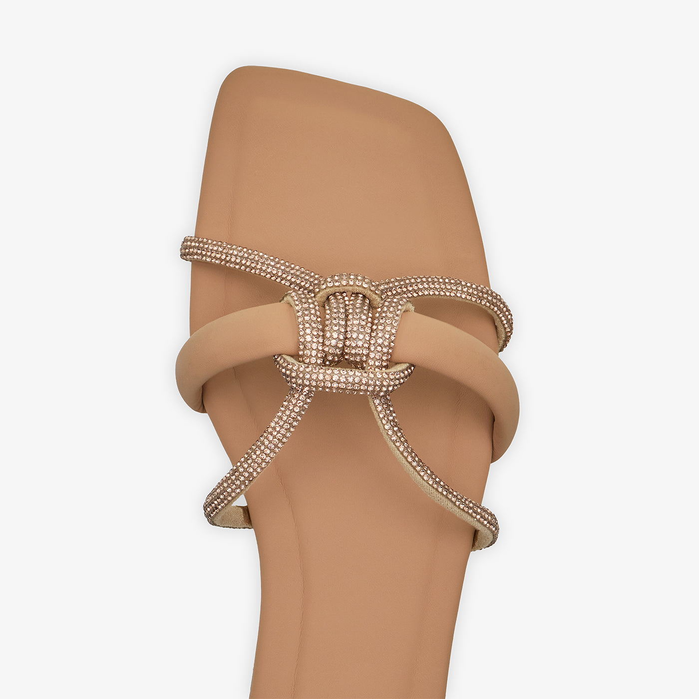 Women's Knotted Embellished Slides