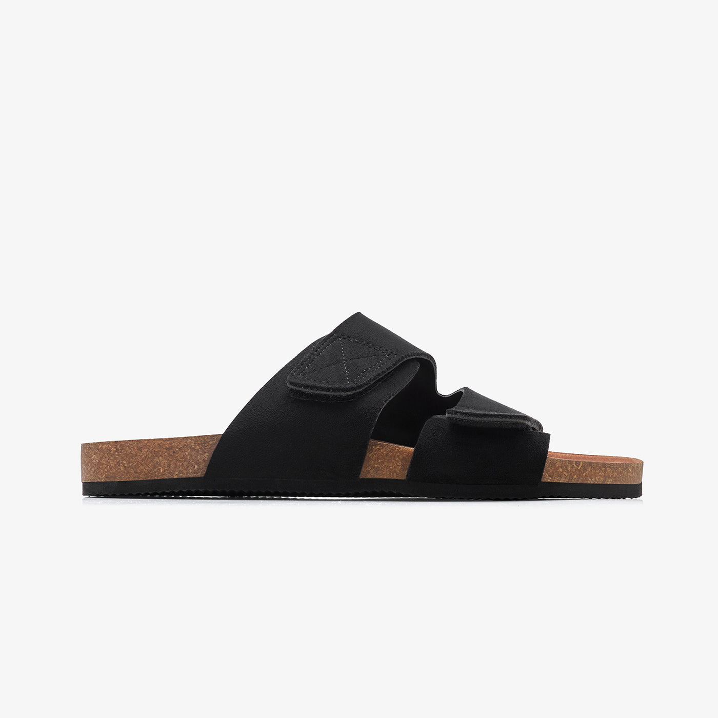 Men's Double-Strap Suede Slides
