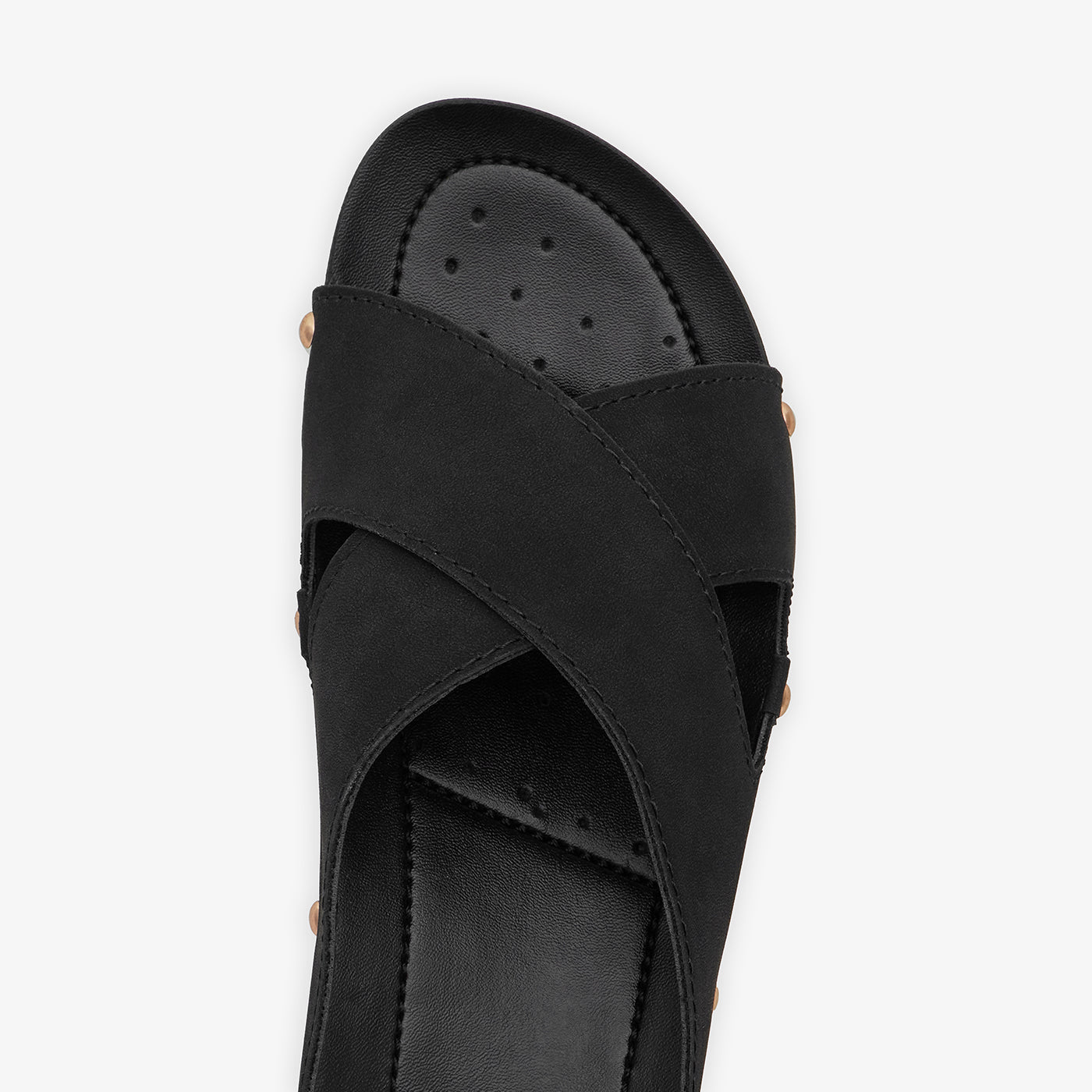WOMEN’s CROSS-STRAP SLIDES