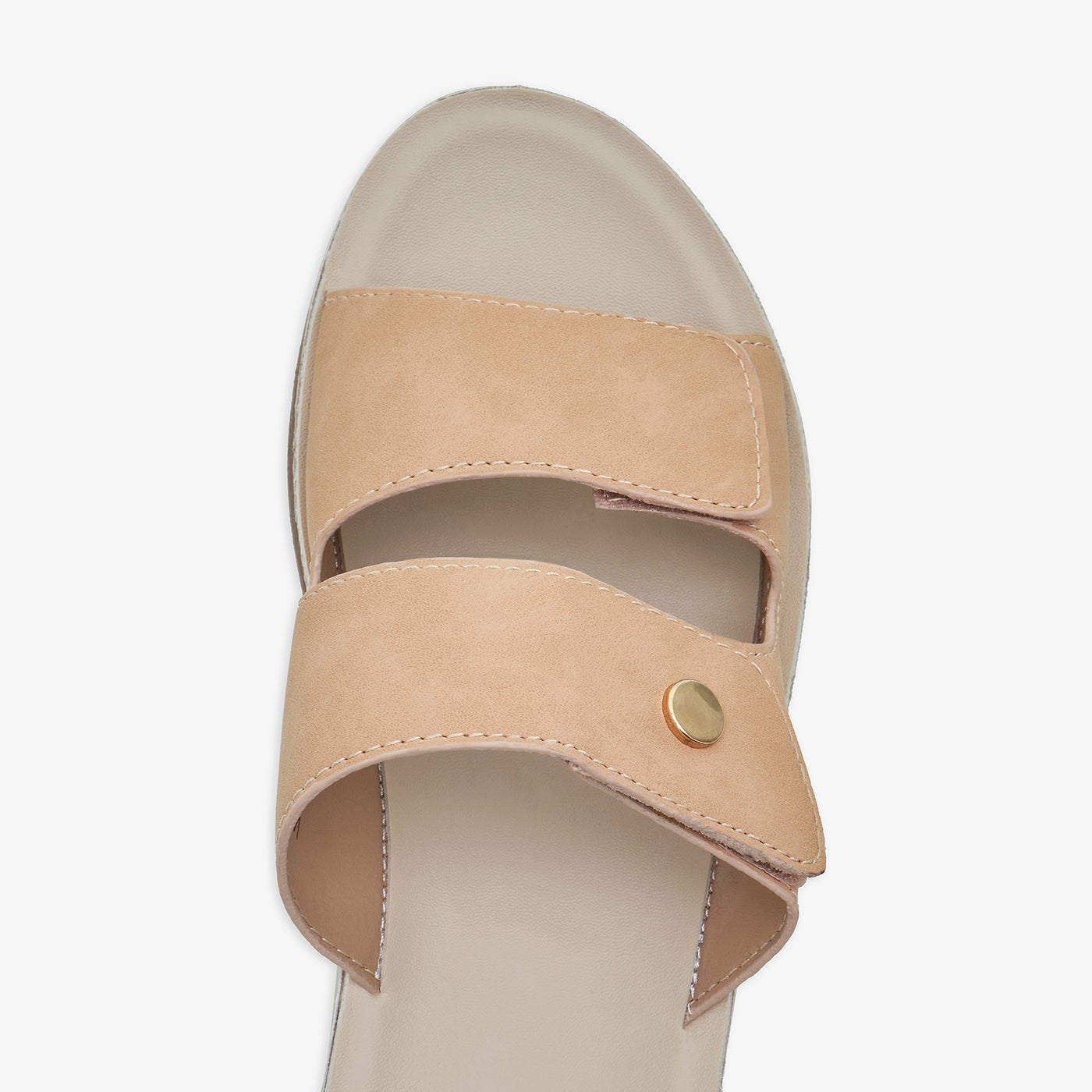 Women's Double-Strap Wedge Slides