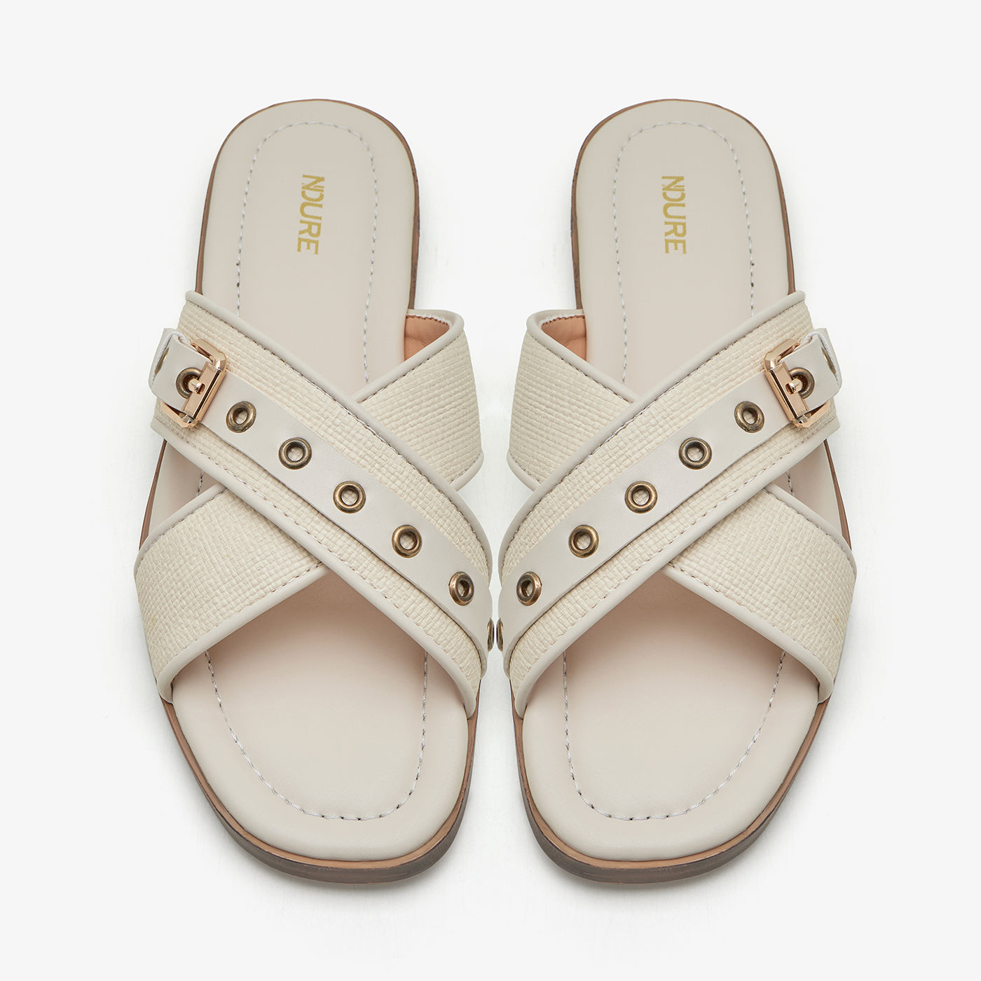 Women’s Fawn Cross Strap Slides