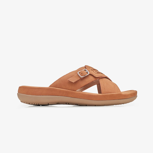 Women's Slides with Metal Detail