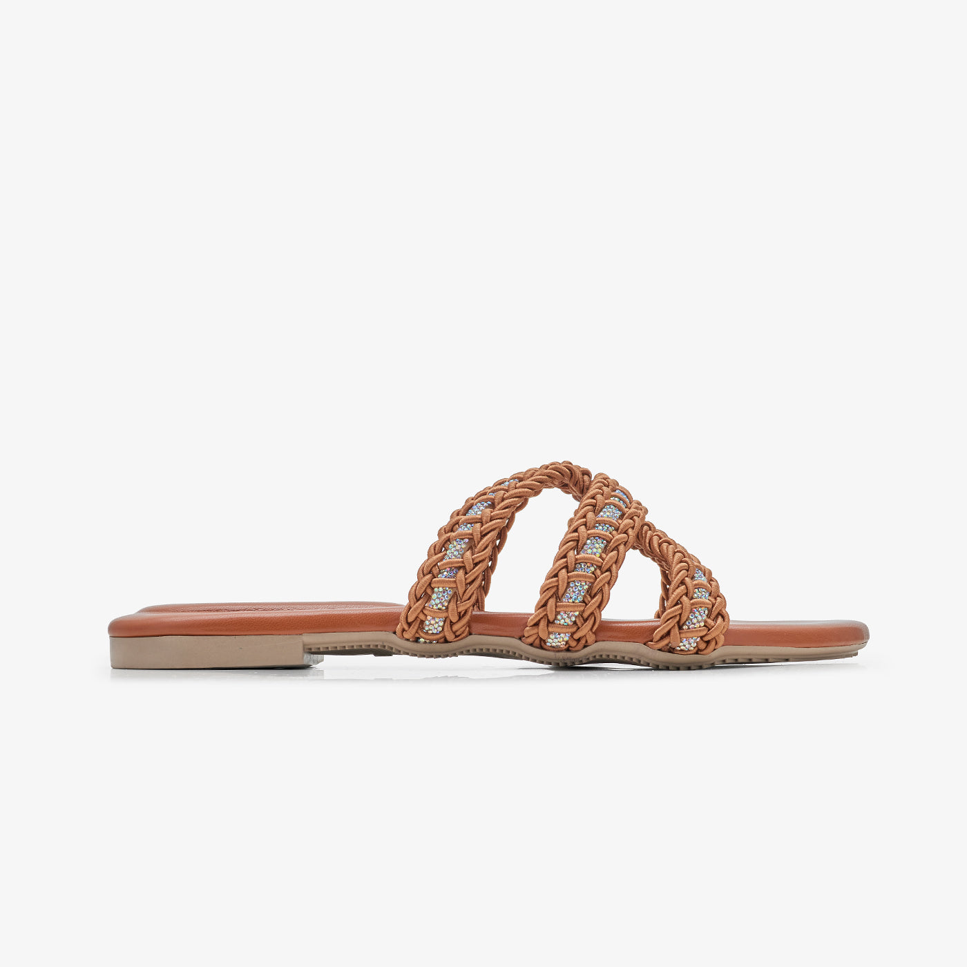 Women's Casual Braided Strap Slides