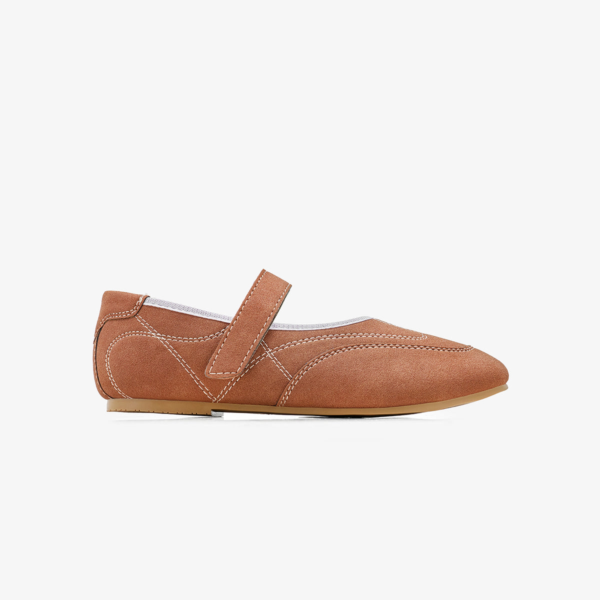 Girls’ Suede Mary Jane Flats