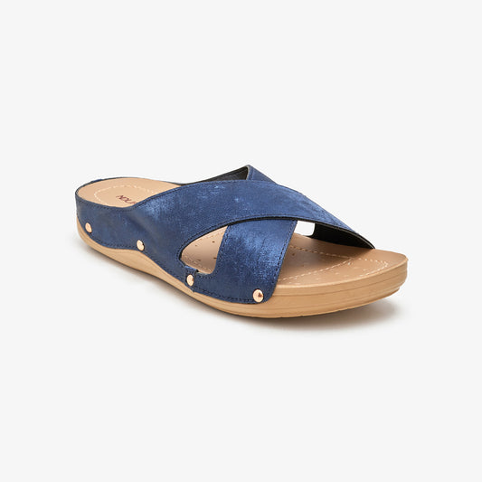 Women's Criss-cross Slides