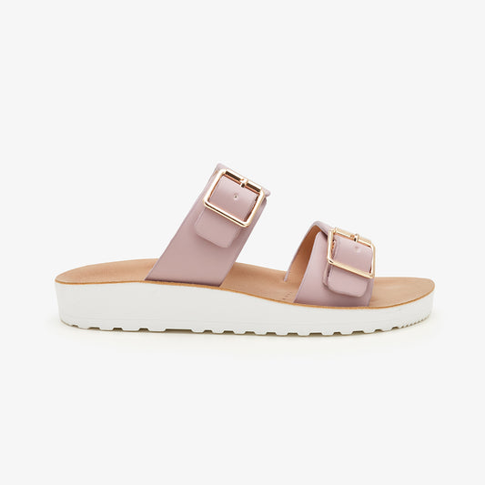 Girls' Dual Buckle Slides