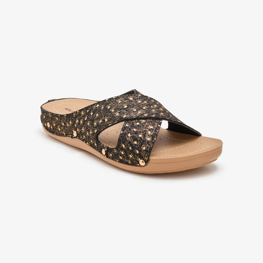 Women's Criss-cross Slides