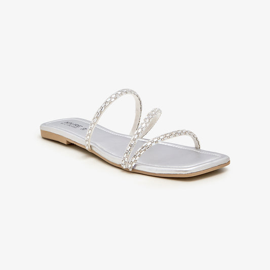 Women's Embellished Slides