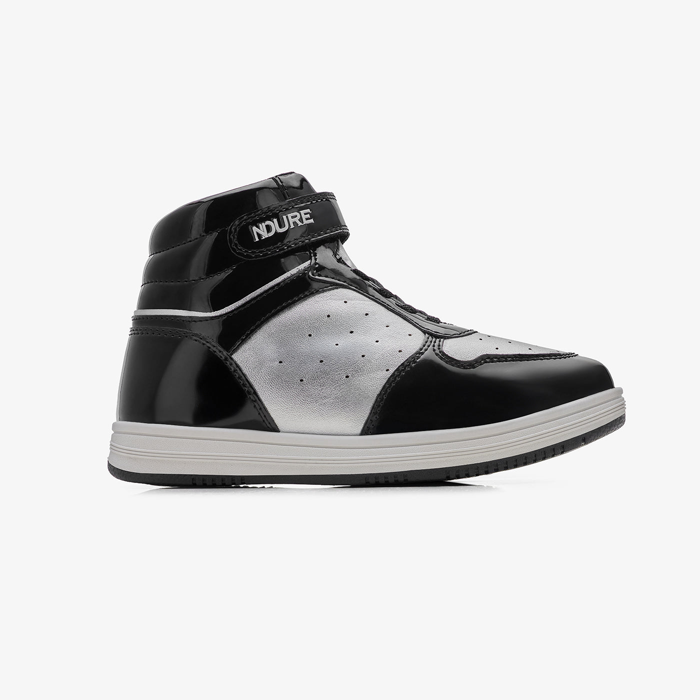 Girls’ Metallic High-Top Sneakers