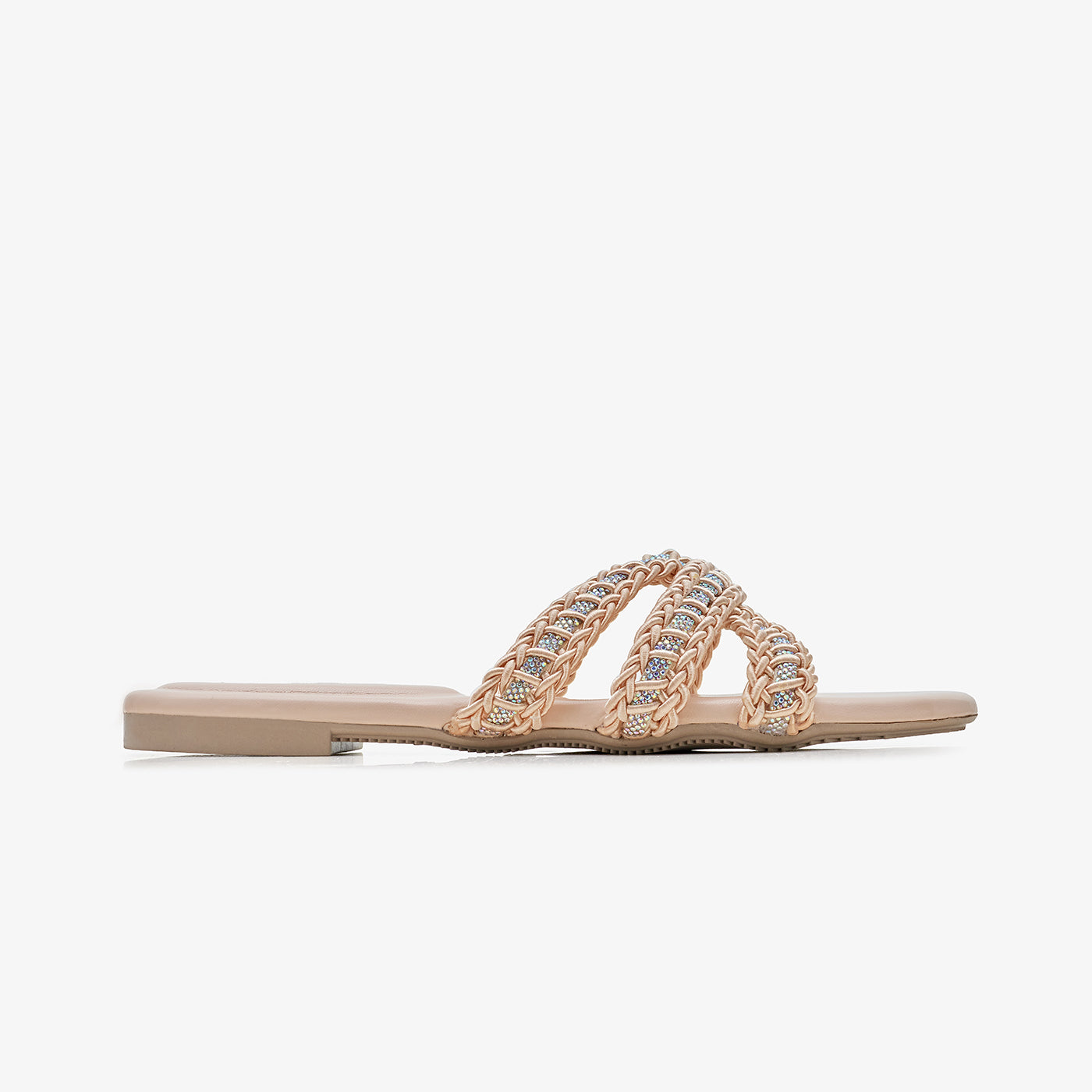 Women's Casual Braided Strap Slides