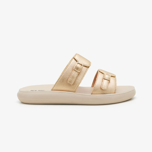 Women's Buckled Slides
