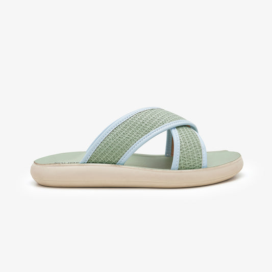 Women's Cross Strap Slides