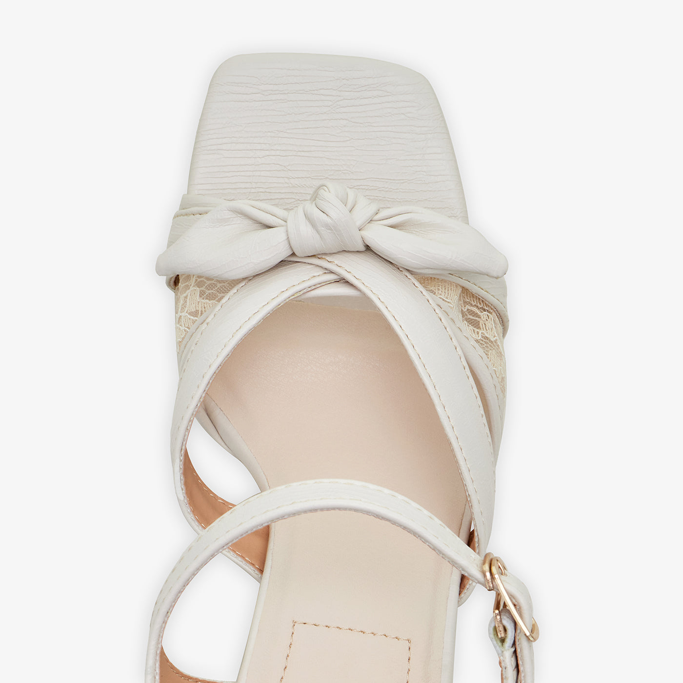 Women's Embroidered Mesh Heel Sandals