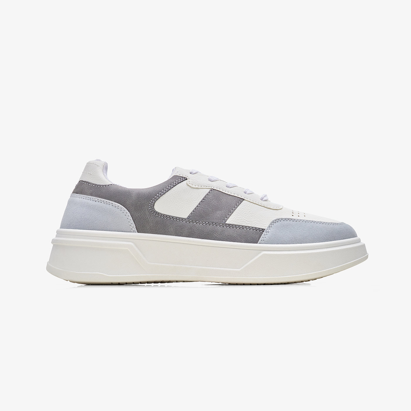 Men's Panelled Lace-Up Sneakers