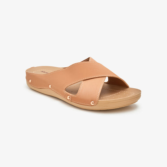 Women's Criss-cross Slides