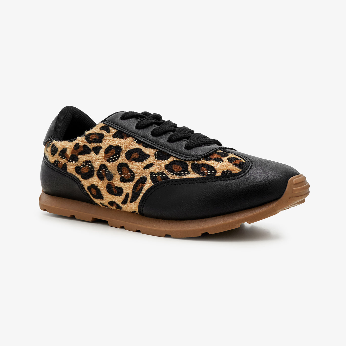 Girls’ Leopard Print Sneakers