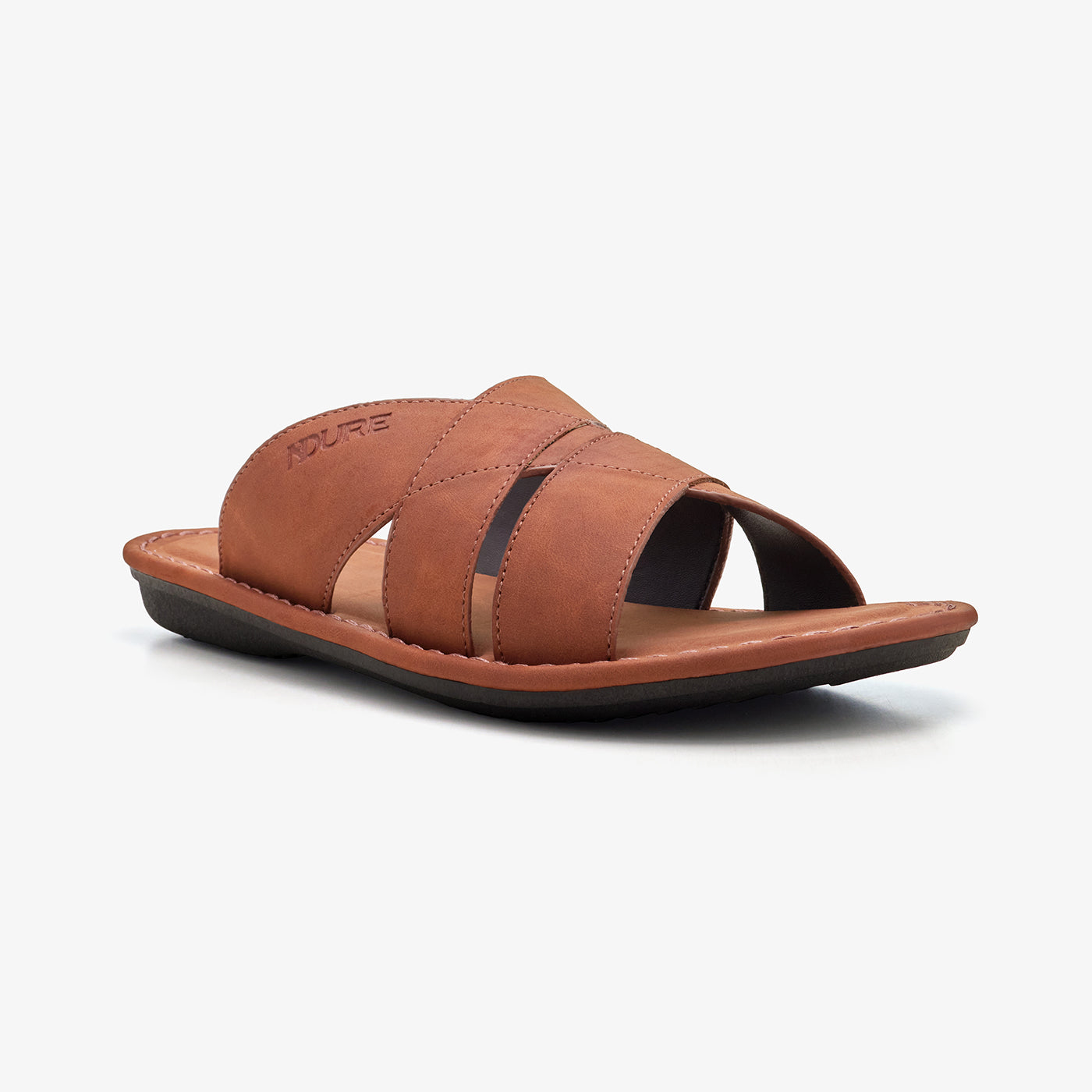 Men's Crossed Strap Slides