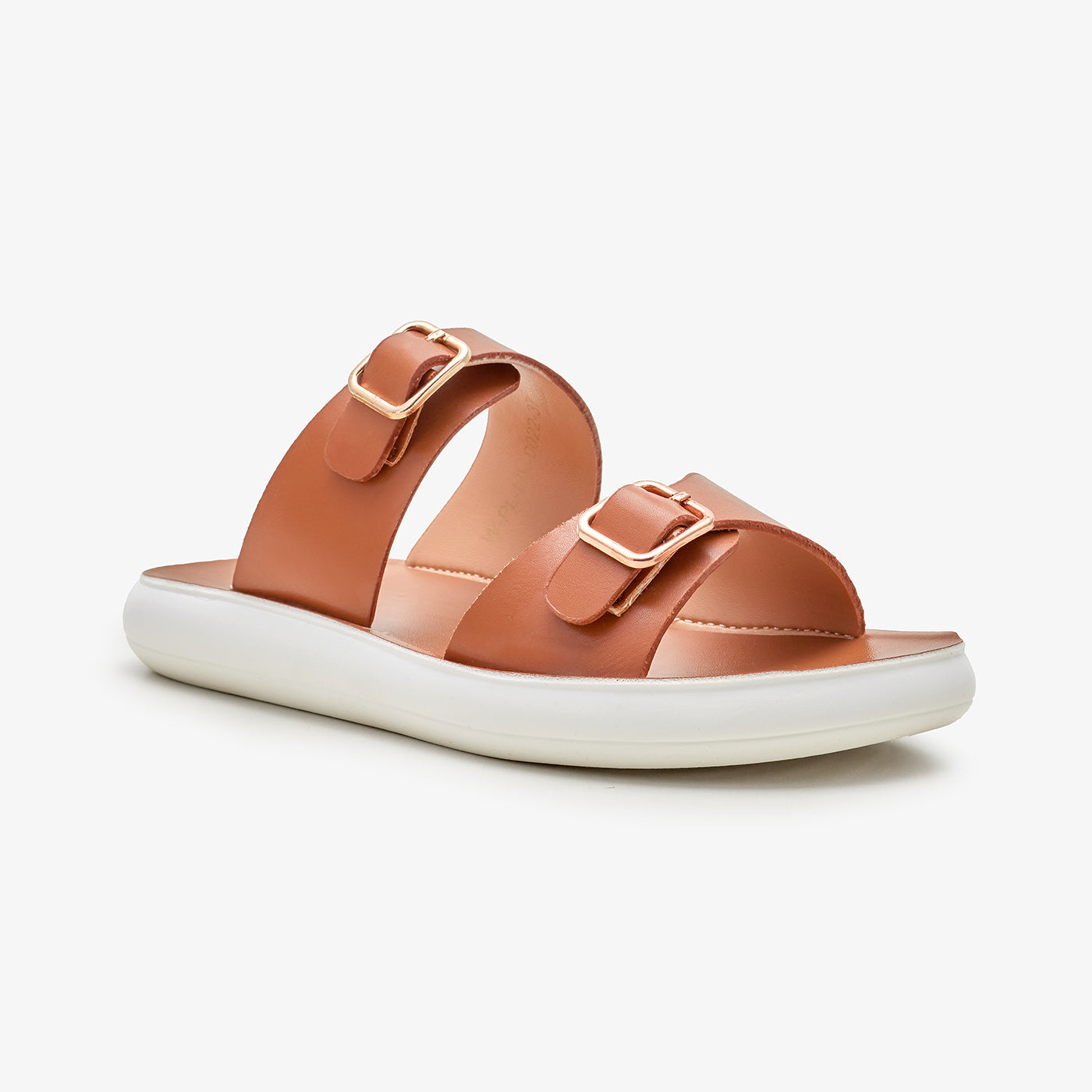 Women's Double - Buckle Slides