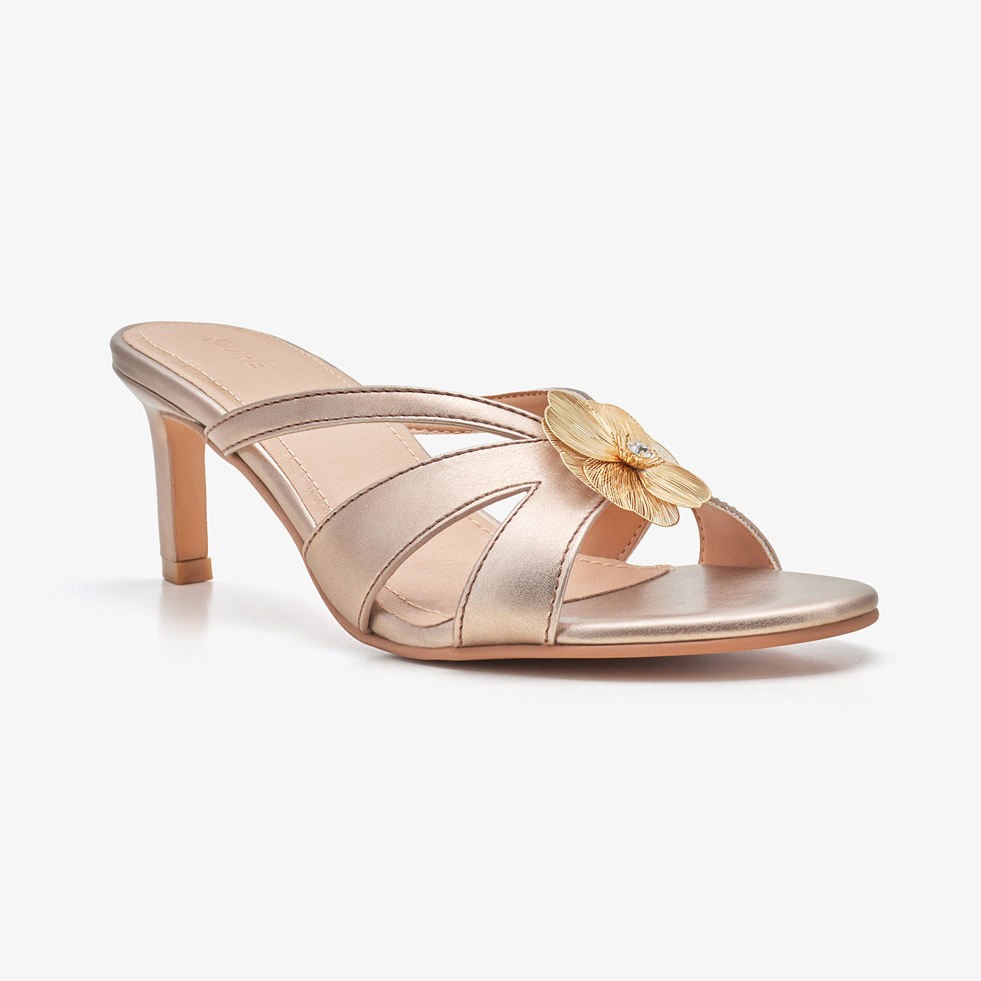 Women's Heel with Flower Detail