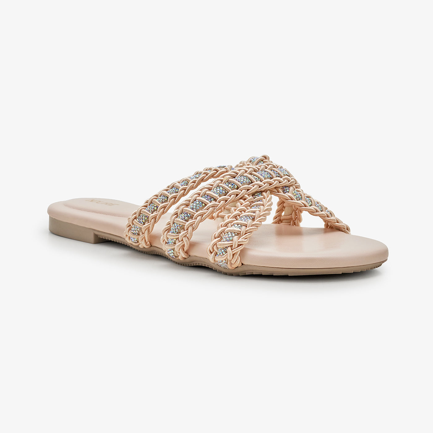 Women's Casual Braided Strap Slides