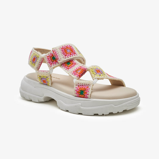Girls' Floral Platforms