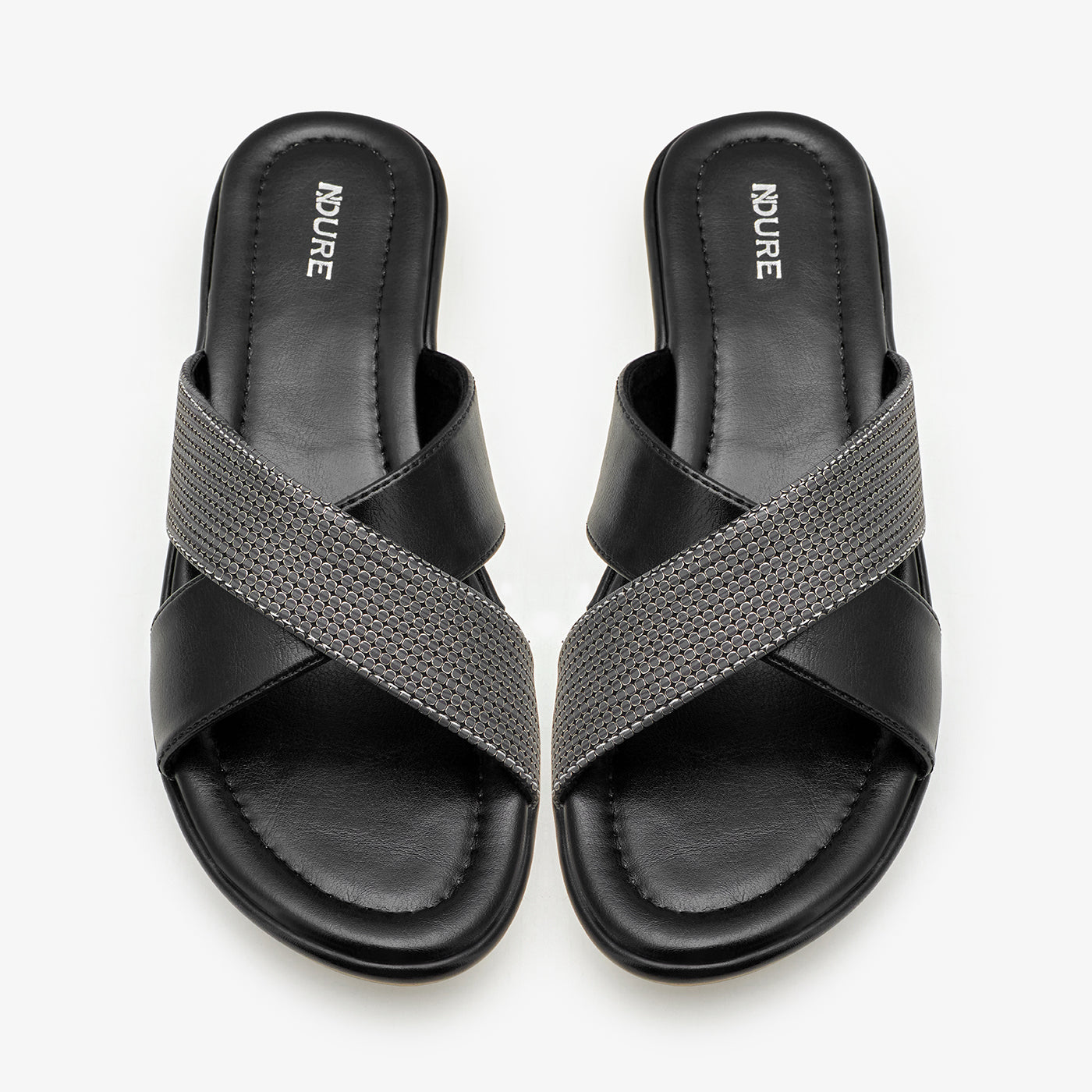 Women's Cross Strap Slides