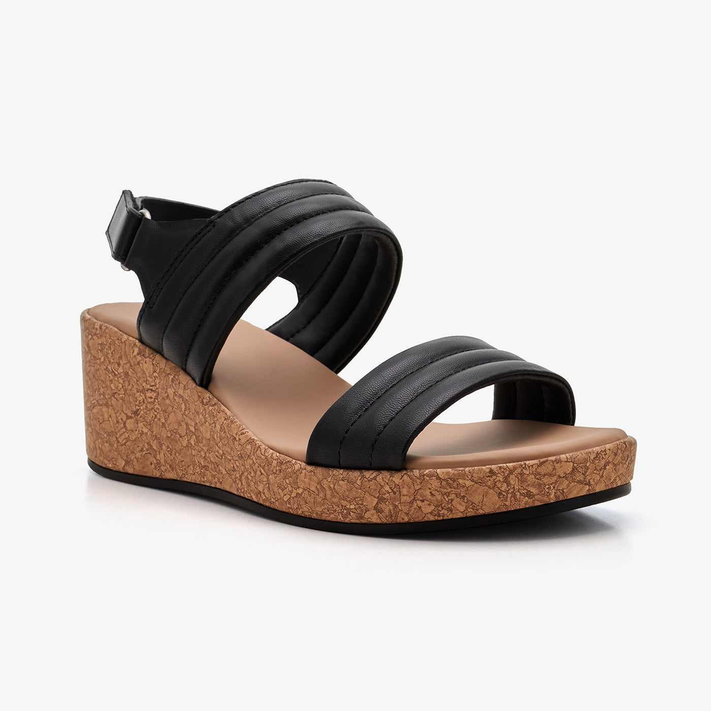 Women's Double-Strap Wedge Sandals