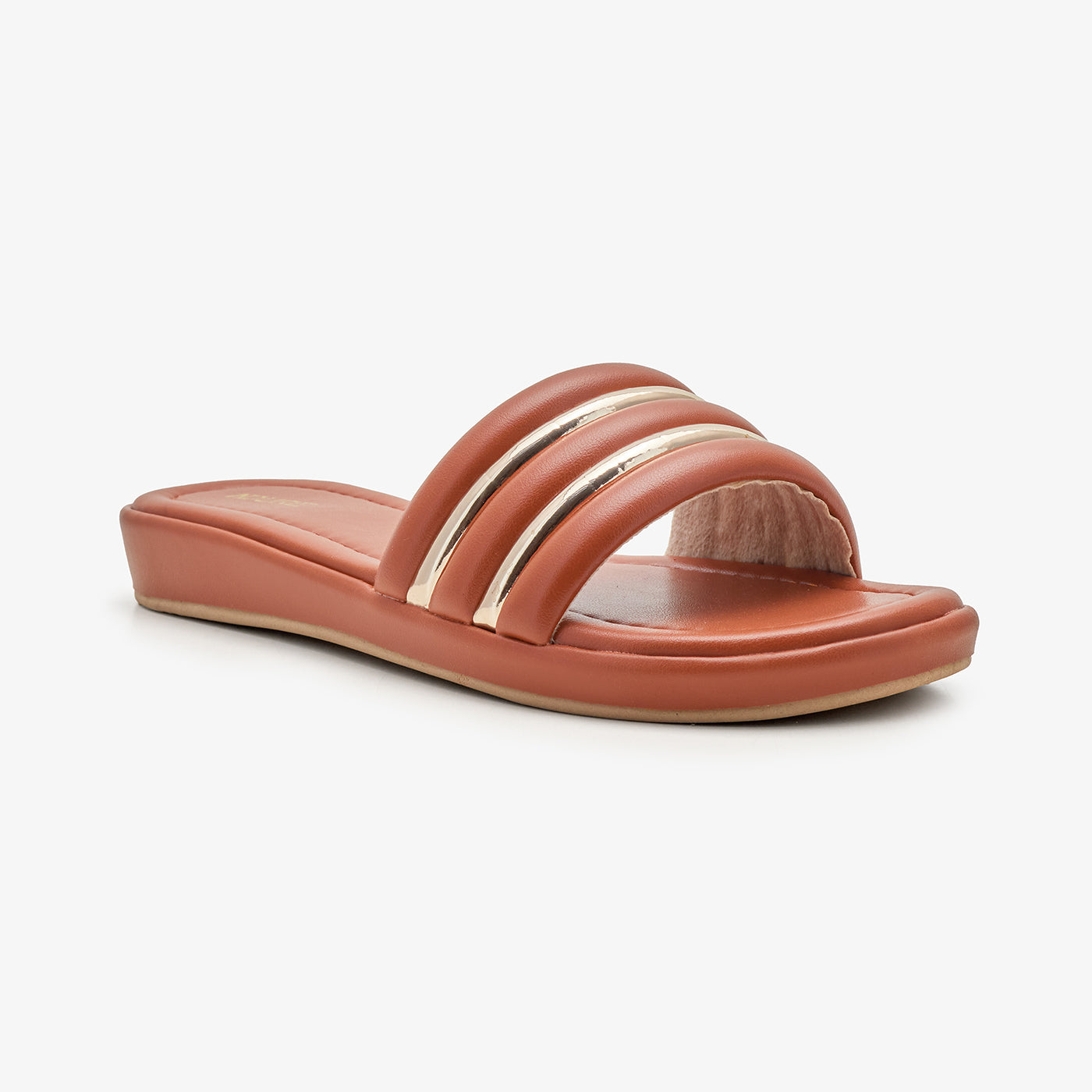 Women’s Tan Casual Strap Slides