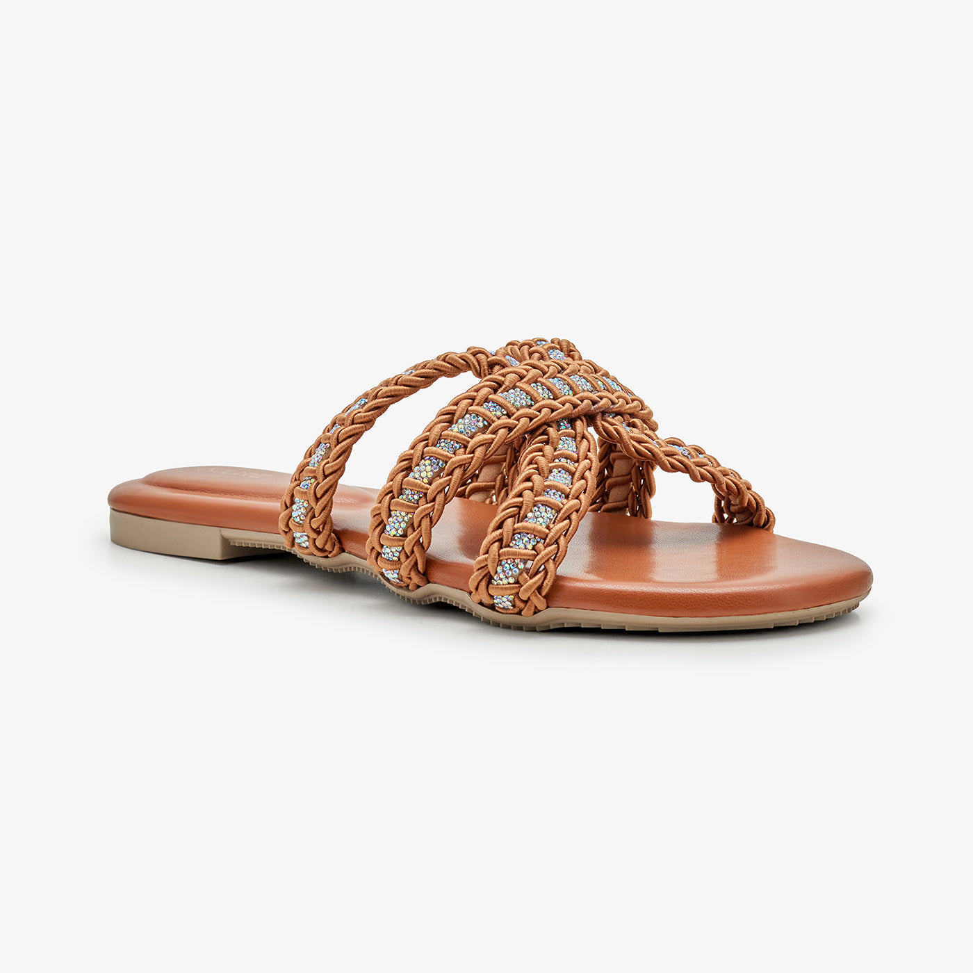 Women's Casual Braided Strap Slides