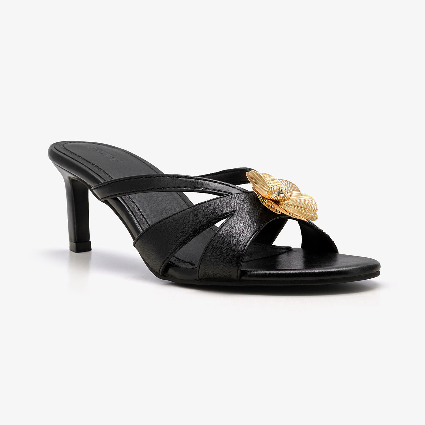 Women's Heel with Flower Detail