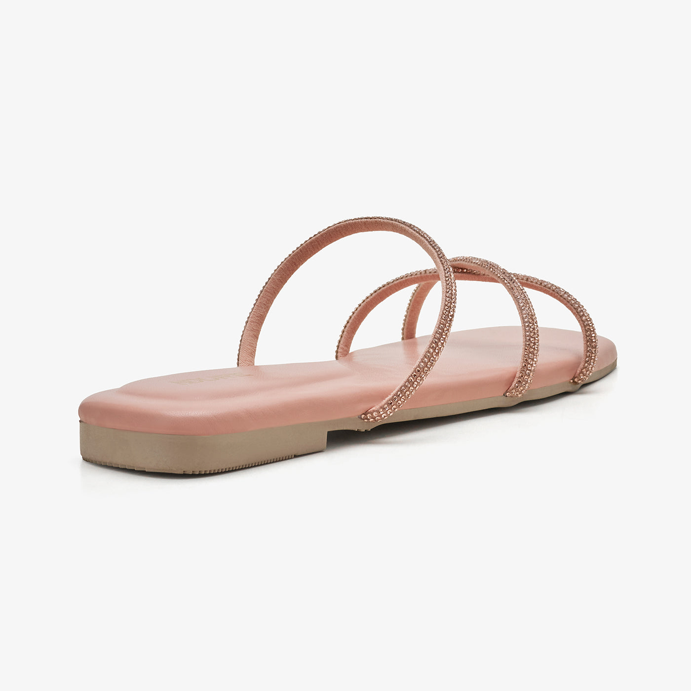 Women's Strappy Embellished Slides