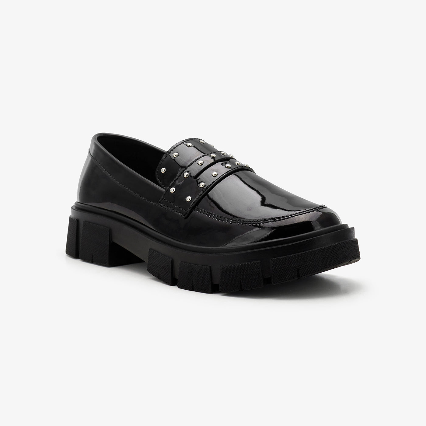 Girls’ Patent Chunky Loafers