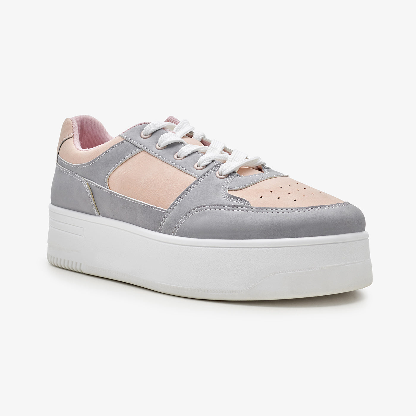 Women’s Contrast Panel Platform Sneakers