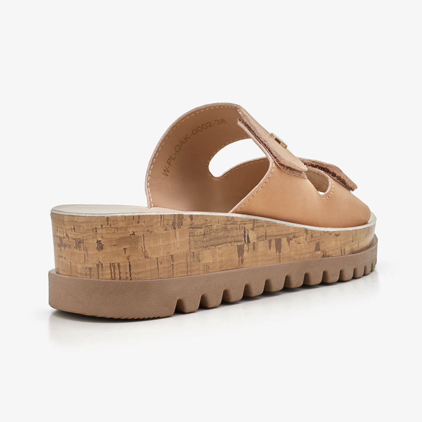 Women's Double-Strap Wedge Slides
