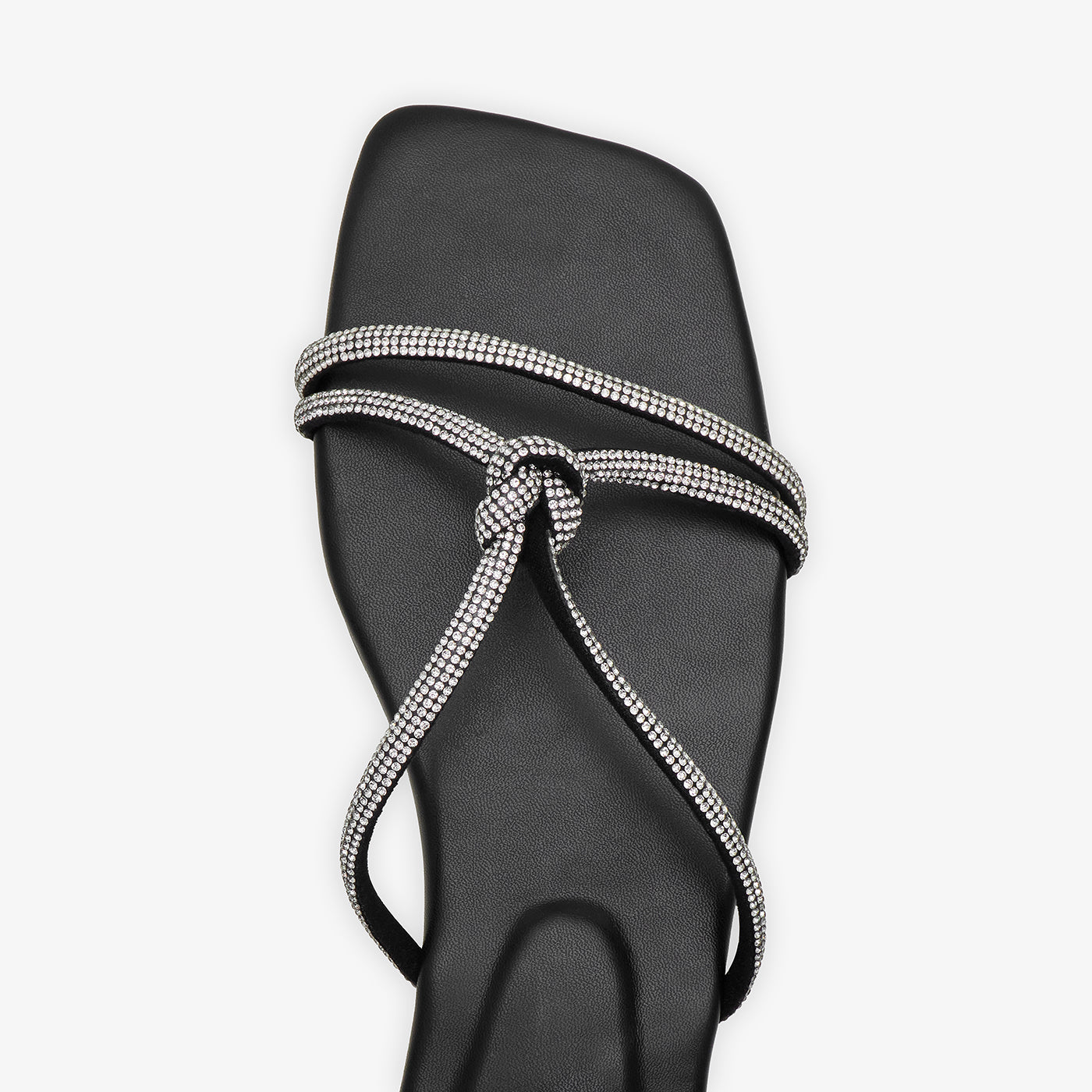 Women's Cross-Strap Rhinestones Slides